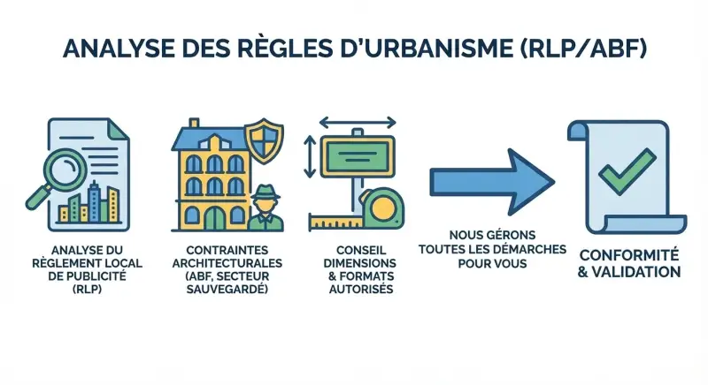 Étude réglementaire - Dossier & réglementation | Monsieur Enseigne