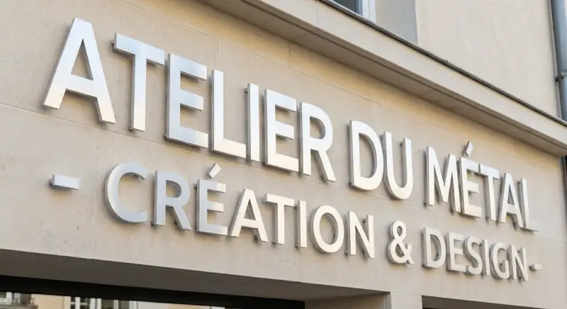 Lettres découpées aluminium - Enseignes non lumineuses | Monsieur Enseigne