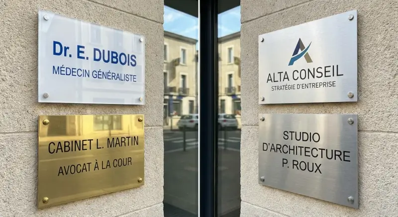 Plaques professionnelles - Enseignes non lumineuses | Monsieur Enseigne