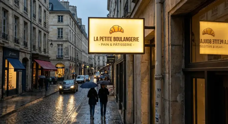 Enseignes drapeau lumineuses - Enseignes drapeau | Monsieur Enseigne