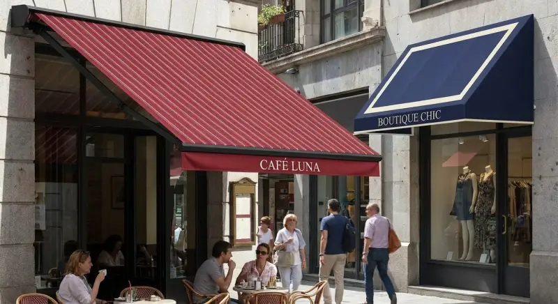 Stores bannes sur mesure - Stores commerciaux | Monsieur Enseigne